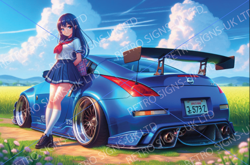 BLUE 350Z FIELD ANIME