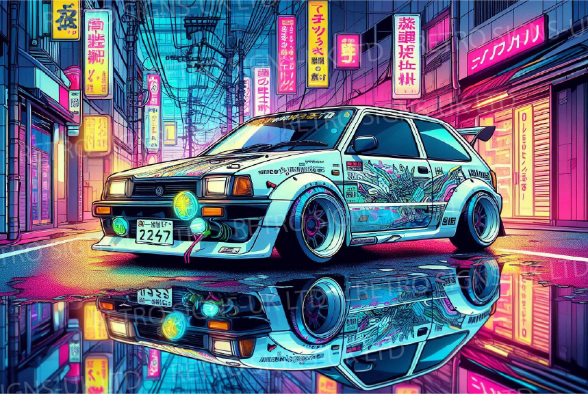 White Starlet City Landscape