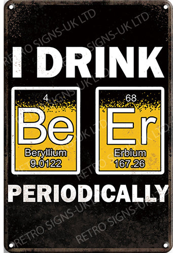 I drink beer periodically