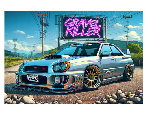 SILVER IMPREZA GRAVEL KILLER