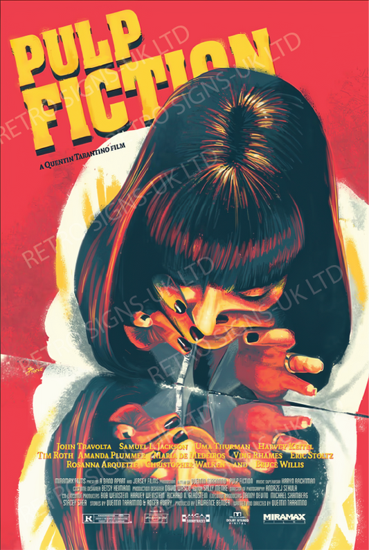 Pulp Fiction 20x30cm metal sign