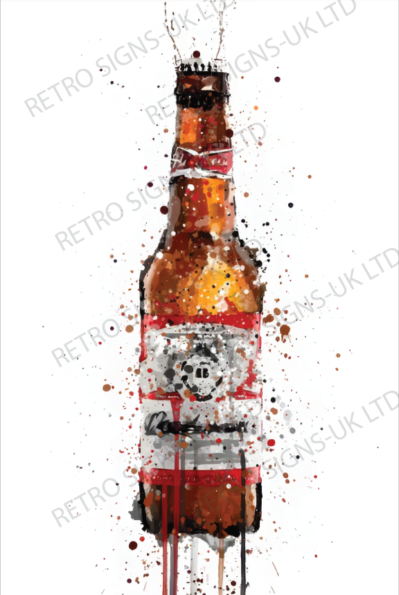 BUDWEISER WATERCOLOUR