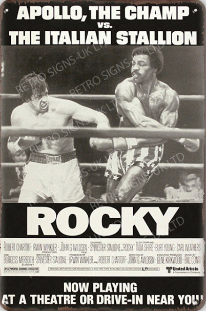 Rocky 20x30cm metal sign