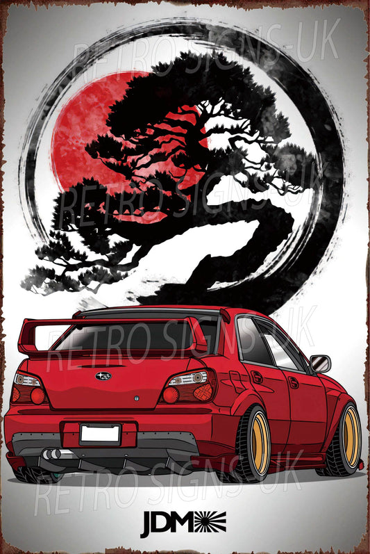 Subaru JDM 20x30cm metal sign