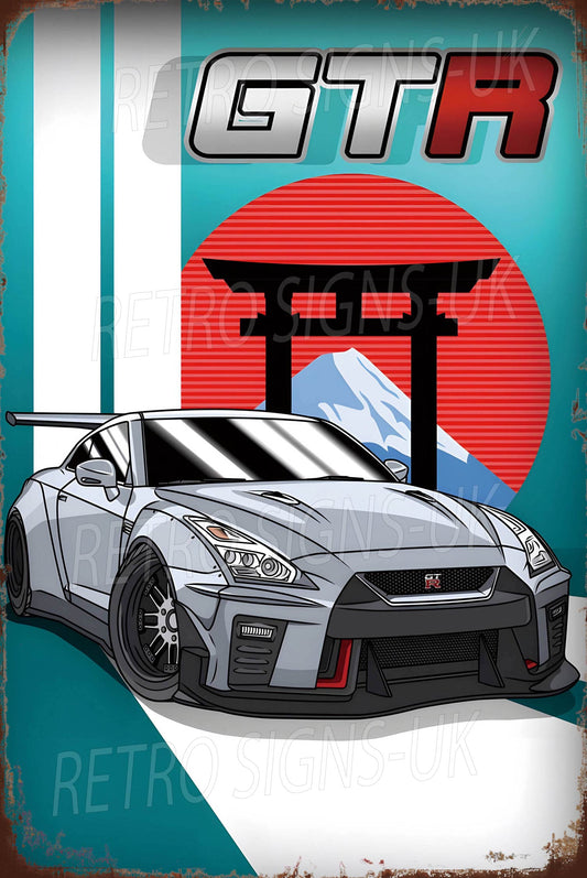 GTR Sun mountain blue sign