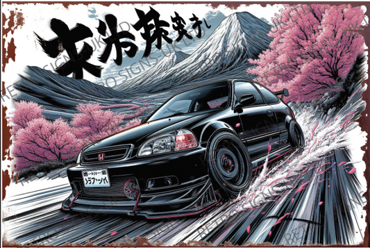 BLACK CIVIC MOUNTAIN 20X30CM