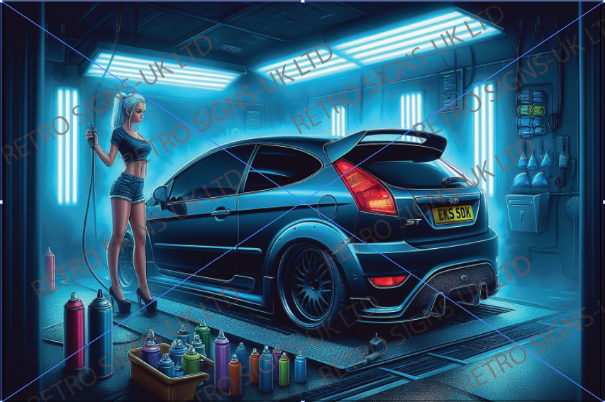 BLUE FOCUS SPRAY BOOTH