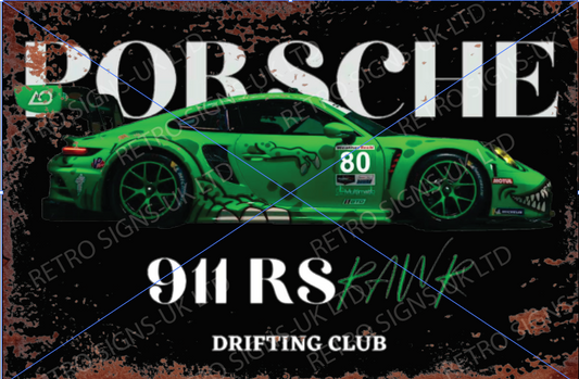 GREEN PORSCHE 911 RS