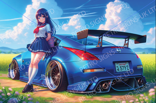 BLUE 350Z FIELD ANIME