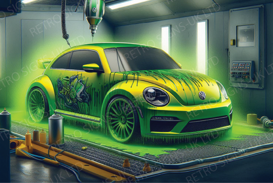 Green Beetle Spray Booth