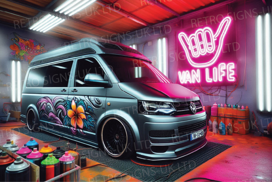Silver Camper Spray Booth Van Life