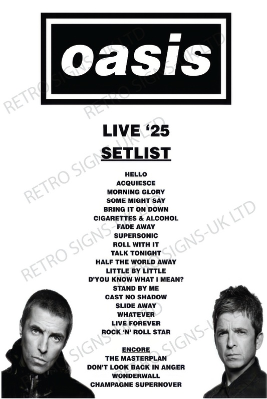 OASIS LIVE '25 SETLIST