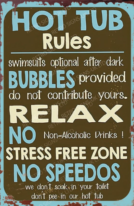 Hot Tub Rules